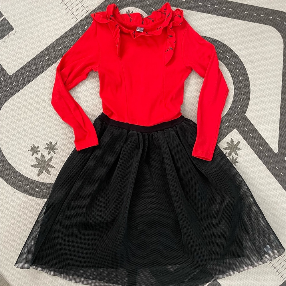 Nasha Kids Red Long Sleeve Dress Girls size 9/10 EUC / Girls Red Dress size 10